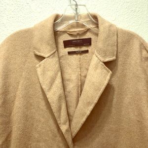 Zara tan wool coat